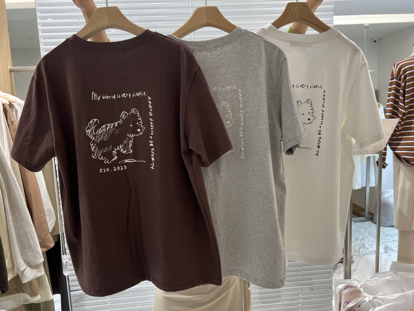 FF韓國代購㊣女士新品職業時尚人氣熱賣真品休閑推薦25秋冬T恤FF/SUNDAYT恤