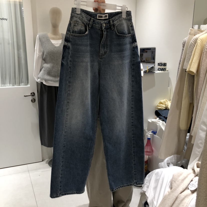 MONDAY TO SUNDAY東大門㊣實拍女士新品職業推薦人氣牛仔褲MONDAY TO SUNDAY牛仔褲圖色1