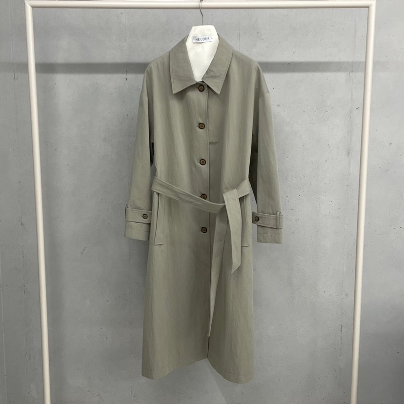 HELDER-P東大門㊣實拍女士新品休閑真品25秋冬長款風衣含腰帶HELDER長款風衣