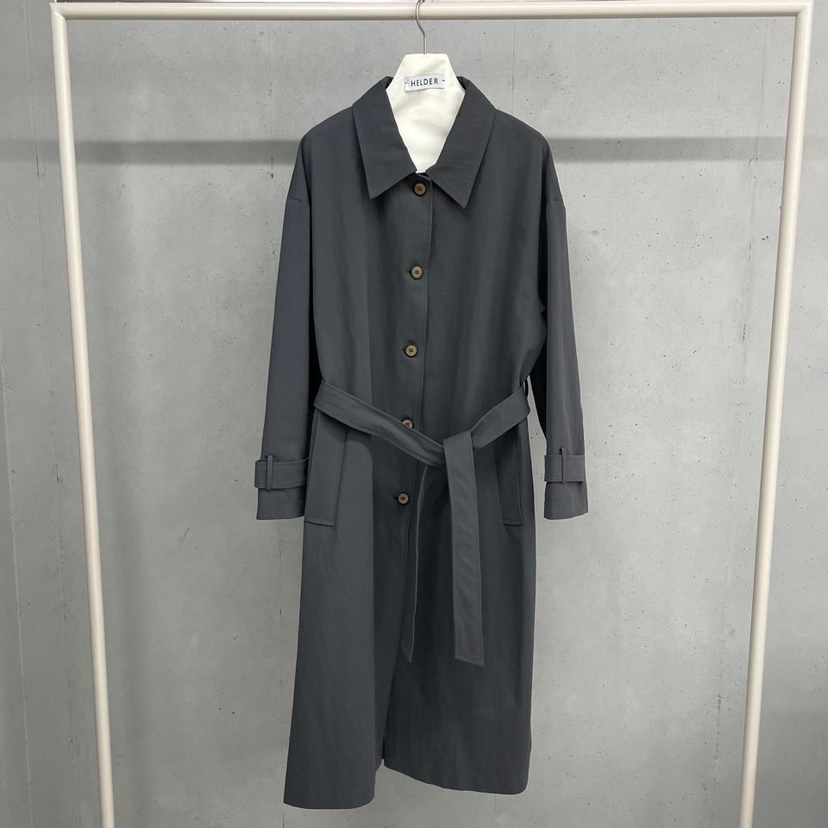 HELDER-P東大門㊣實拍女士新品休閑真品25秋冬長款風衣含腰帶HELDER長款風衣圖色2