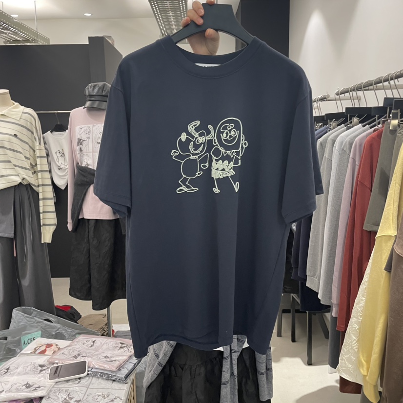 A.CES韓國代購㊣女士新款休閑推薦25秋冬時尚真品職業人氣T恤A.CEST恤圖色3