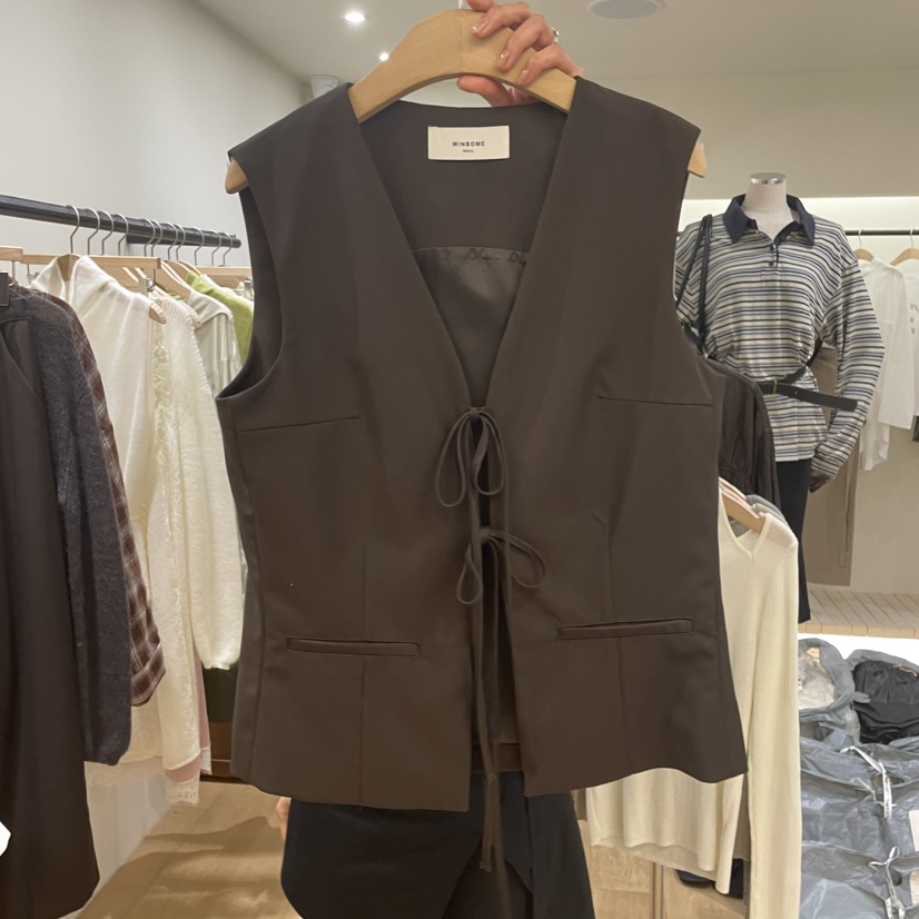 WINSOME東大門㊣直郵女士新品推薦人氣熱賣真品25秋冬職業馬甲WINSOME馬甲