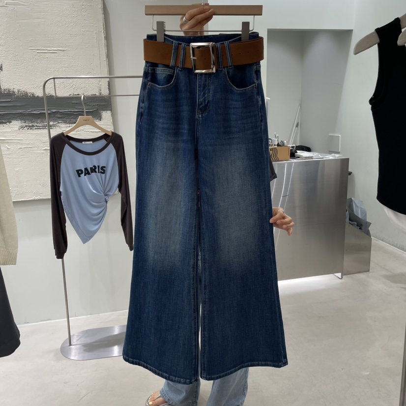 PART3韓國直郵㊣女裝新品25秋冬熱賣休閑職業推薦牛仔褲含腰帶Part.3牛仔褲圖色1