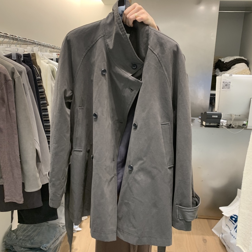 MEET ME東大門㊣直郵女士新品休閑推薦人氣熱賣夾克含腰帶MEET ME夾克圖色2