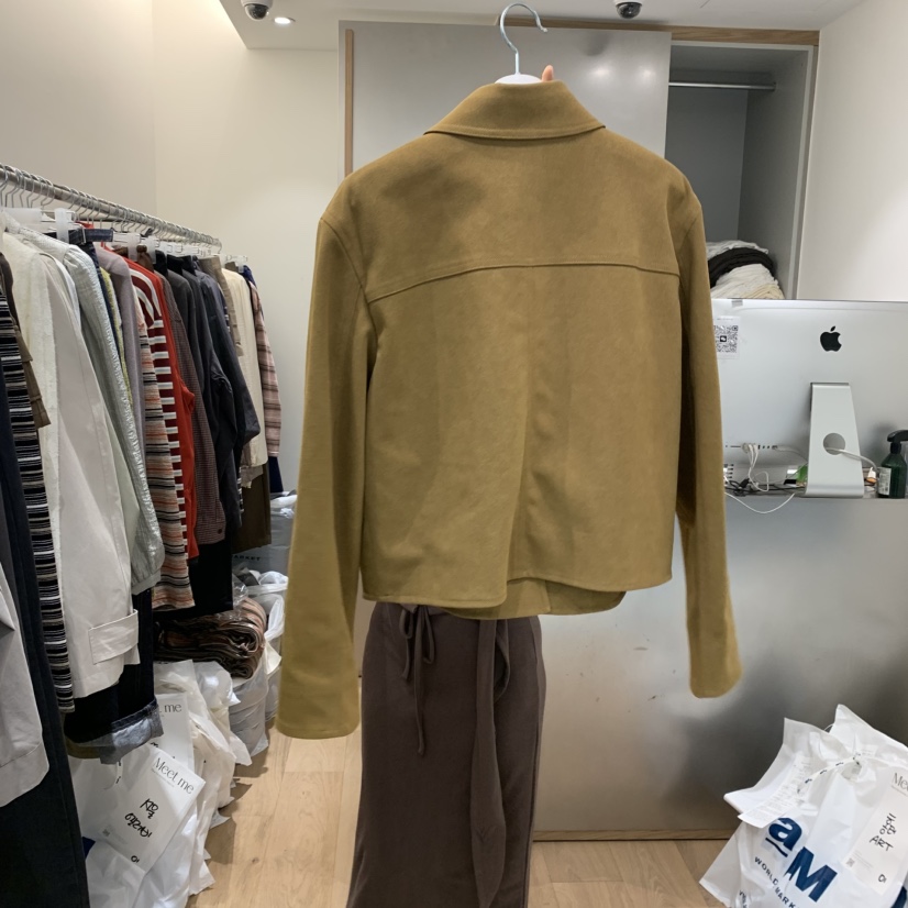 MEET ME韓國代購㊣女士新款休閑人氣25秋冬時尚夾克絨面革MEET ME夾克