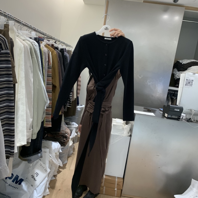 MEET ME東大門㊣實拍女裝新品真品人氣時尚25秋冬職業長袖T恤MEET ME長袖T恤圖色3