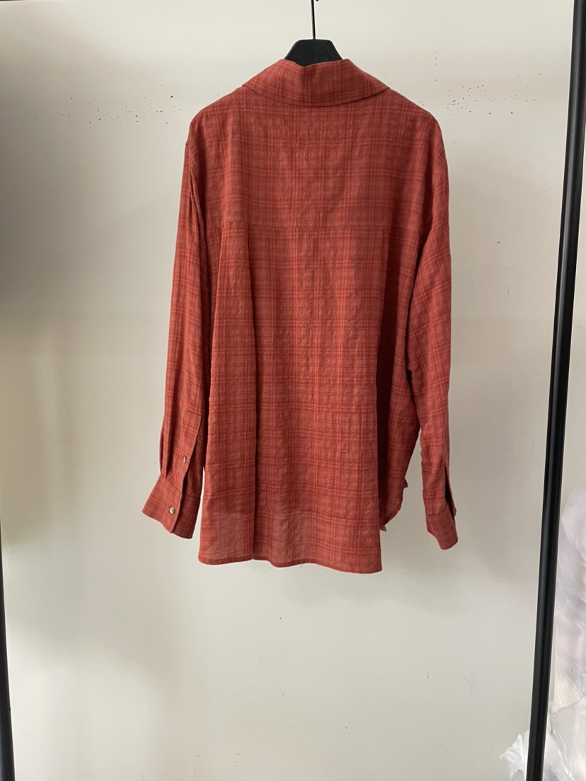 OBJET東大門㊣實拍女士新品職業時尚休閑25秋冬襯衫蕾絲衫格紋love us u/OBJET襯衫/蕾絲衫