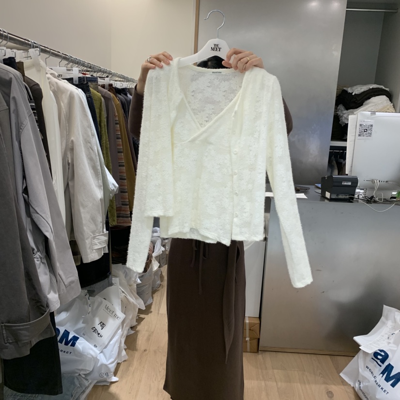 MEET ME東大門㊣實拍女士新品25秋冬休閑人氣推薦套裝開衫MEET ME套裝圖色3