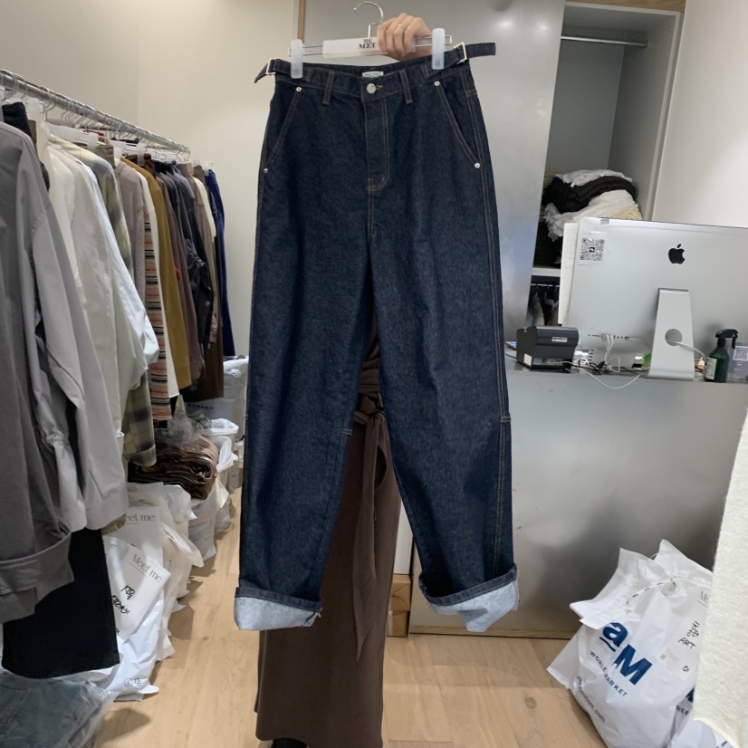 MEET ME東大門㊣代購女士新品熱賣25秋冬人氣職業真品休閑褲MEET ME休閑褲圖色1