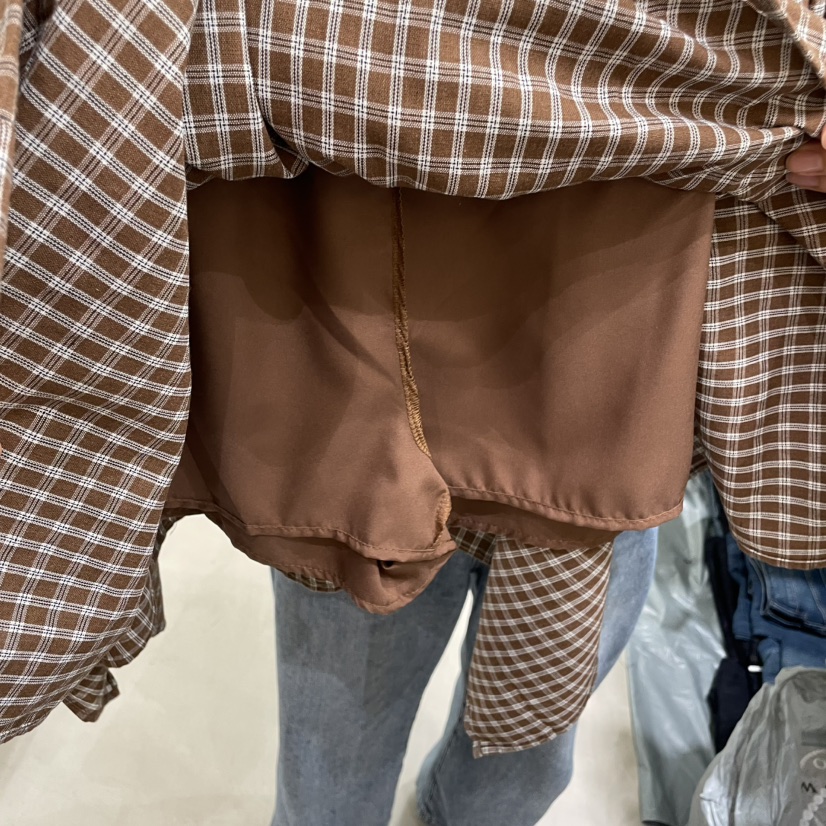 PART3韓國直郵㊣女士新品真品休閑熱賣人氣時尚職業短裙格紋Part.3短裙