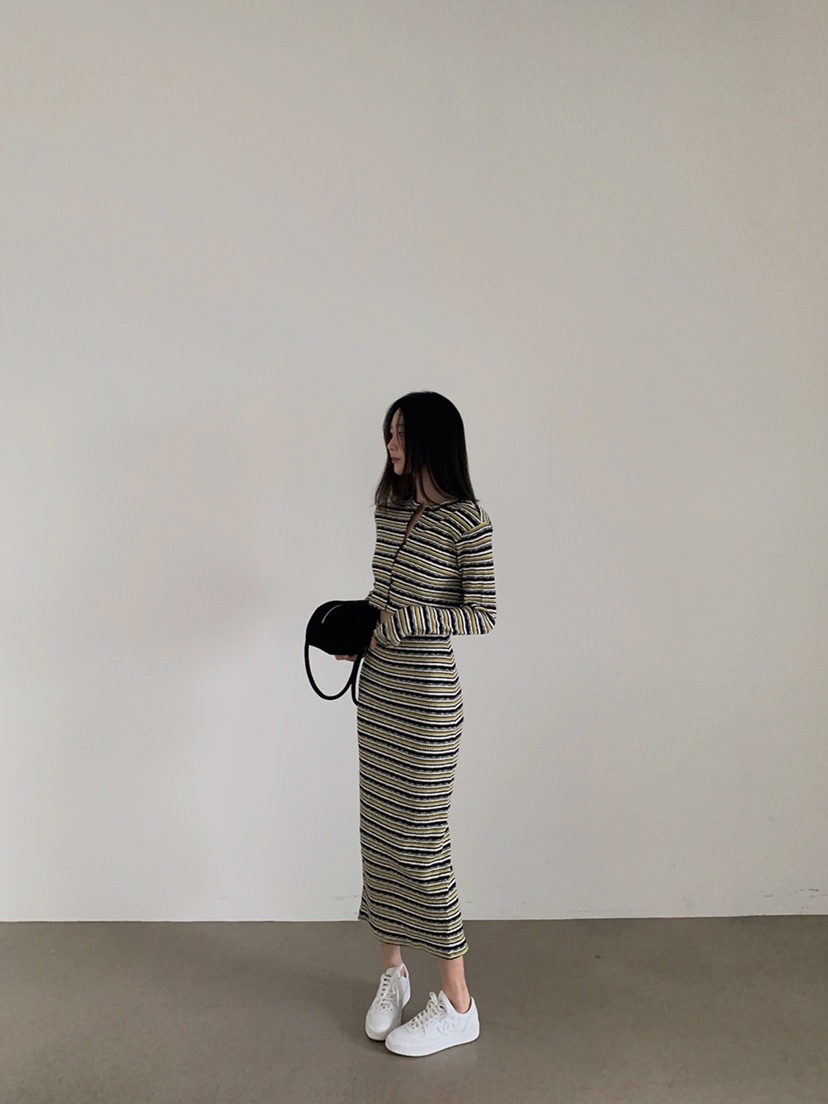 VERANDA東大門㊣實拍女士新款休閑真品職業25秋冬長裙單排扣VERANDA長裙