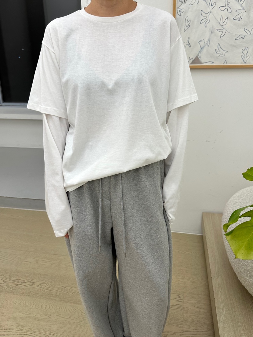 BUT韓國代購㊣女士新款人氣25秋冬推薦真品休閑熱賣長袖T恤button長袖T恤