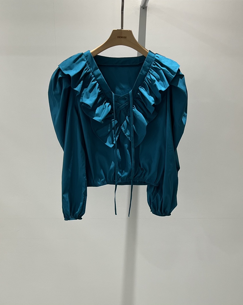 DENISE韓國直郵㊣女裝新品職業人氣真品熱賣25秋冬襯衫蕾絲衫DENISE襯衫/蕾絲衫圖色3