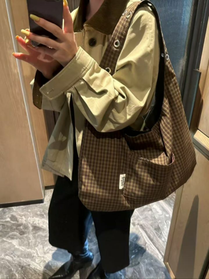 TROUVAILLE韓國代購㊣女裝新品職業休閑熱賣單肩斜跨包雙面TROUVAILLE單肩/斜跨包