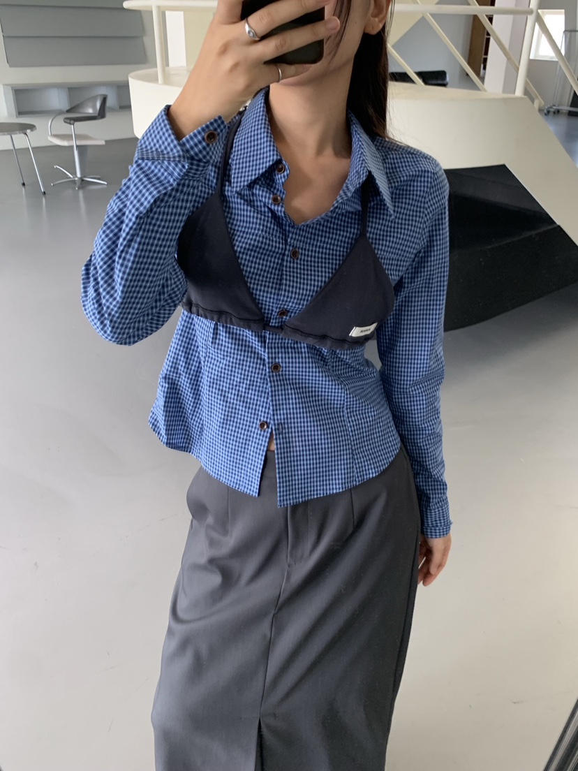MURMUR韓國直郵㊣女士新款推薦熱賣25秋冬真品時尚襯衫蕾絲衫MURMUR襯衫/蕾絲衫