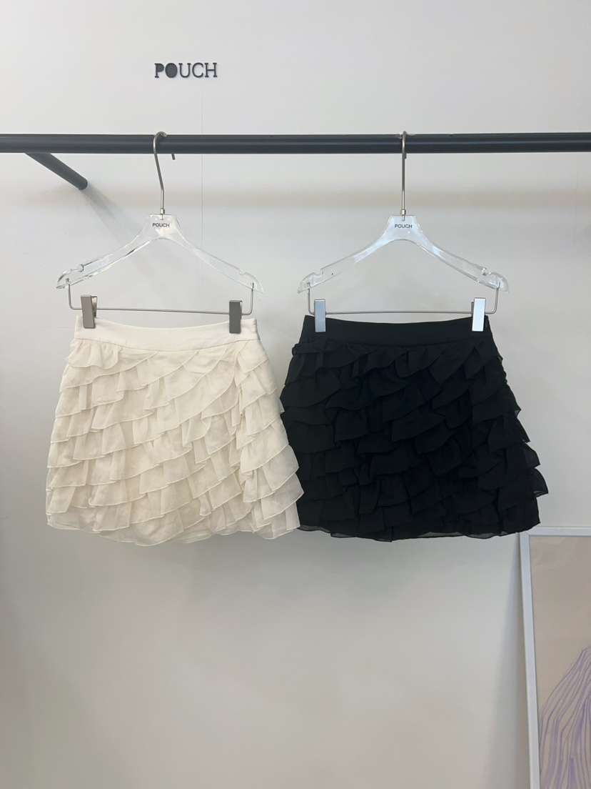 POUCH韓國代購㊣女士新品推薦職業25秋冬真品人氣熱賣時尚短裙POUCH短裙