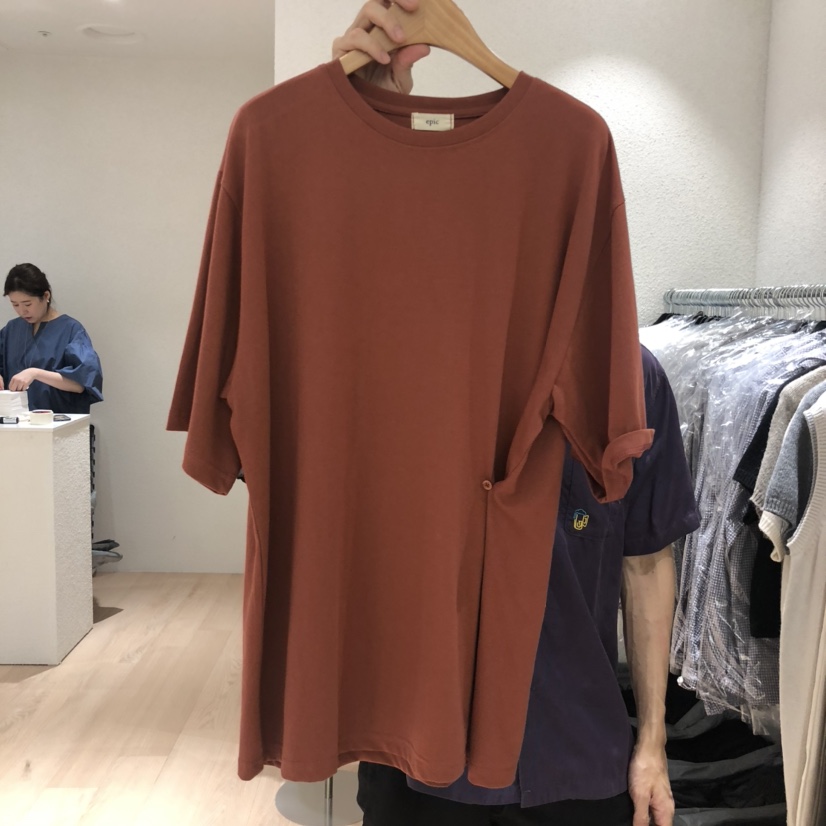 EPIC-S東大門㊣直郵女士新款真品時尚熱賣人氣25秋冬T恤紐扣EPIC-ST恤圖色3