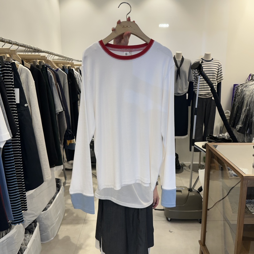 TAN&amp;COMO韓國直郵㊣女士新款職業25秋冬推薦時尚長袖T恤tan-COMO長袖T恤圖色1