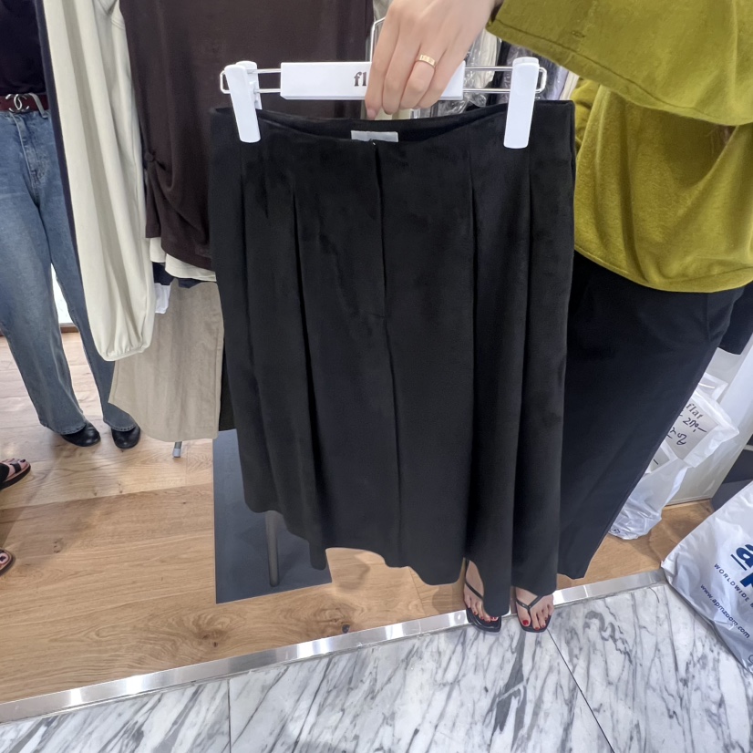 FLAT東大門㊣代購女裝新款休閑25秋冬真品人氣半身裙中短裙FLAT半身裙/中短裙圖色2