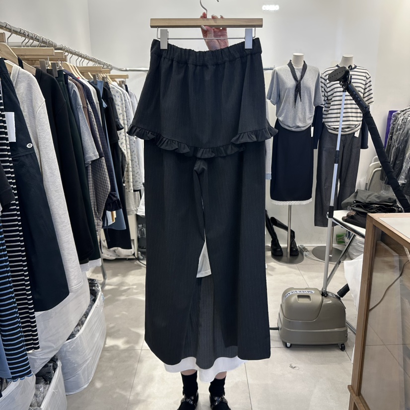 TAN&amp;COMO東大門㊣直郵女士新品職業時尚真品裙褲荷葉邊tan-COMO裙褲