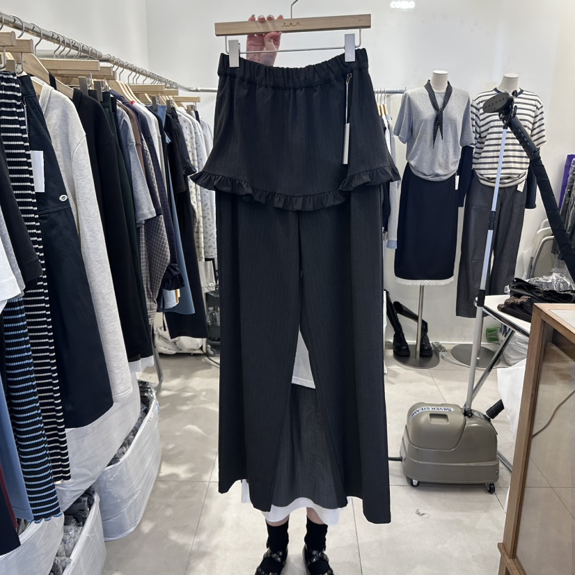 TAN&amp;COMO東大門㊣直郵女士新品職業時尚真品裙褲荷葉邊tan-COMO裙褲圖色2
