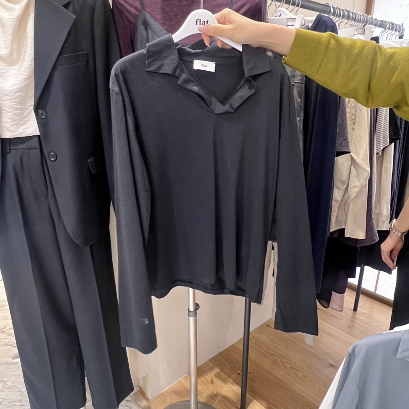FLAT東大門㊣實拍女裝新款真品推薦職業時尚熱賣25秋冬長袖T恤FLAT長袖T恤圖色1