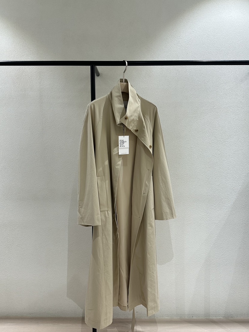 POSTMODERN東大門㊣直郵女裝新品人氣真品推薦長款風衣喇叭POSTMODERN長款風衣圖色1