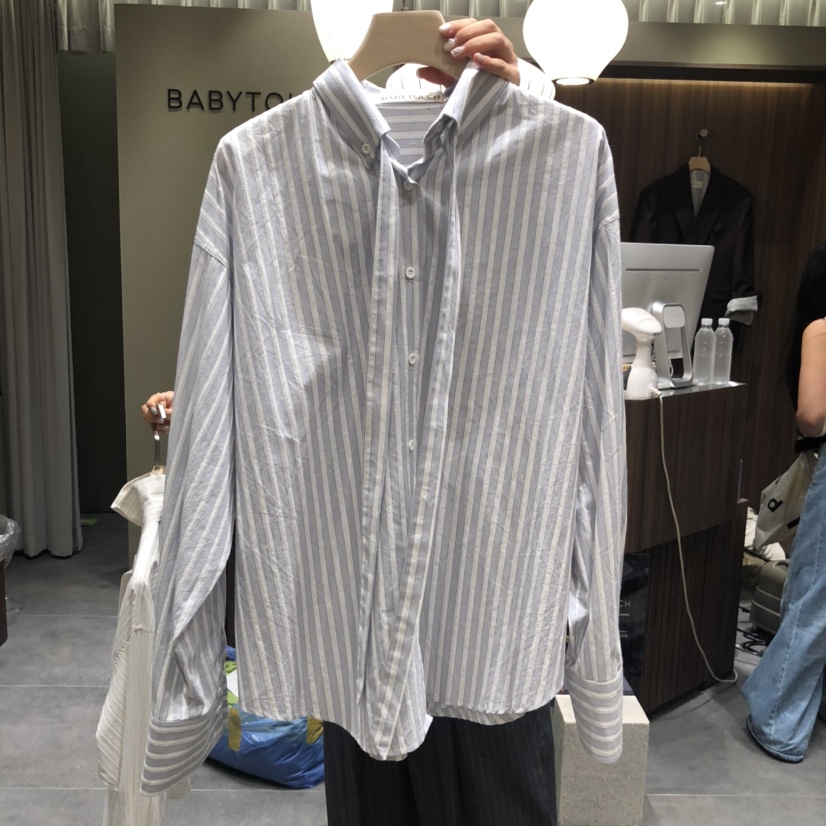 BABYTOUCH韓國直郵㊣女裝新款25秋冬熱賣推薦襯衫蕾絲衫含脖帶BABYTOUCH襯衫/蕾絲衫圖色2