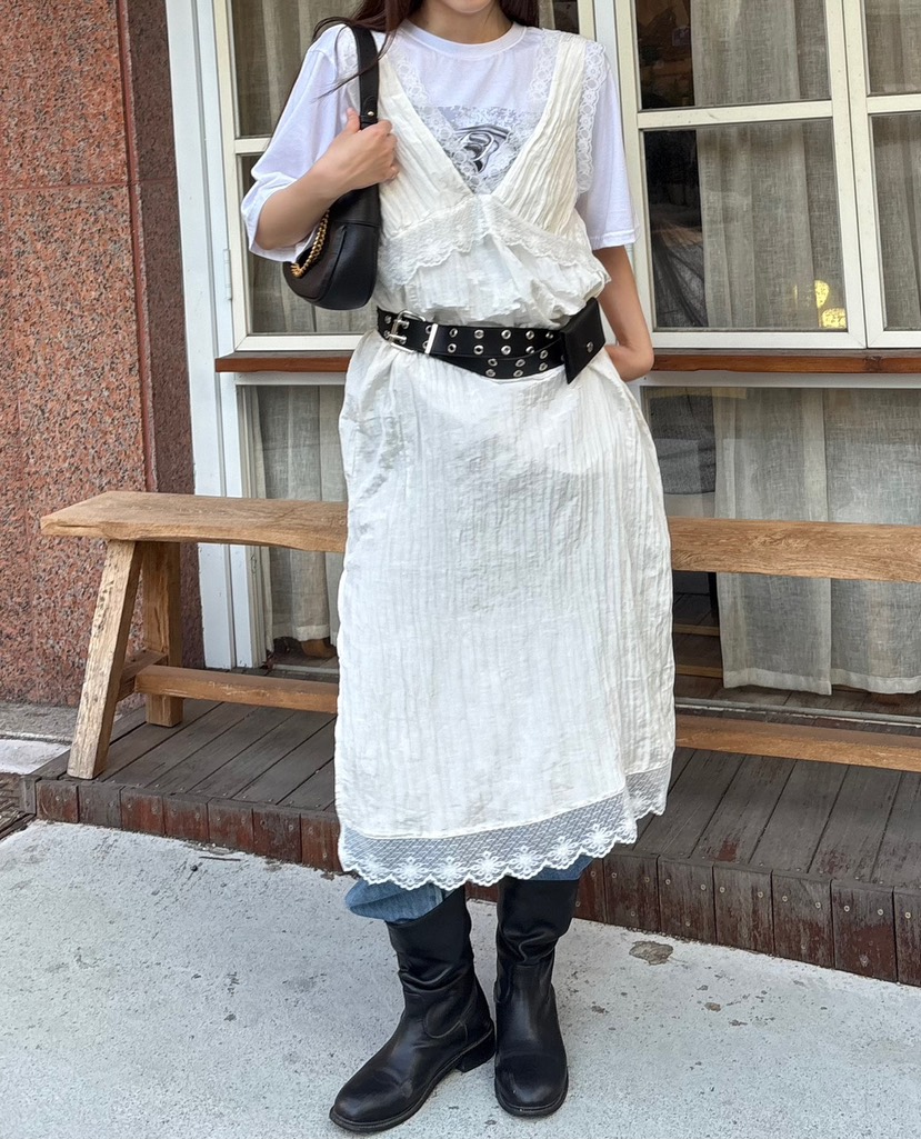 JMIND東大門㊣實拍女裝新款人氣真品時尚休閑連衣裙不含腰帶JMIND連衣裙