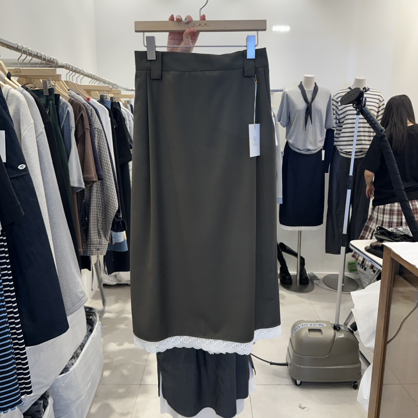 TAN&COMO東大門㊣代購女裝新品25秋冬時尚職業人氣長裙tan-COMO長裙圖色3