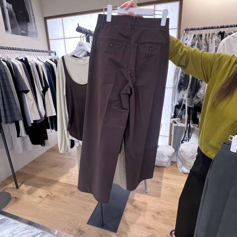 FLAT東大門㊣直郵女士新品休閑25秋冬真品人氣職業休閑褲棉布FLAT休閑褲