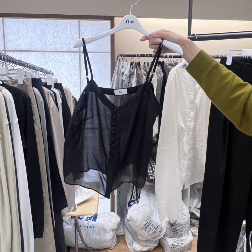 FLAT東大門㊣代購女裝新款時尚人氣25秋冬休閑熱賣吊帶背心FLAT吊帶/背心圖色2