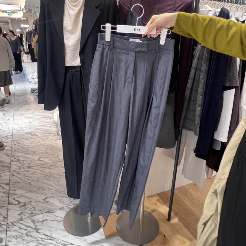 FLAT東大門㊣代購女士新款25秋冬推薦真品熱賣休閑職業休閑褲FLAT休閑褲圖色3