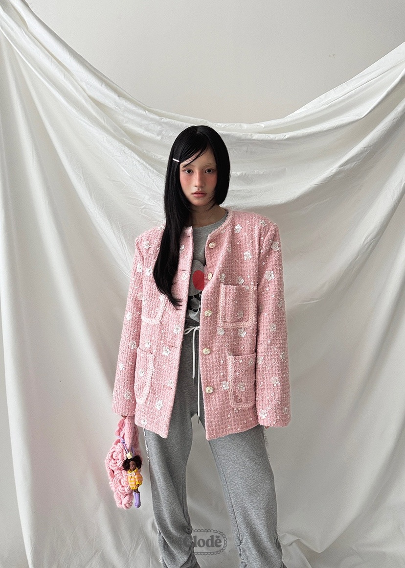 CLODE東大門㊣代購女裝新款職業休閑真品時尚25秋冬夾克花呢CLODE夾克圖色1