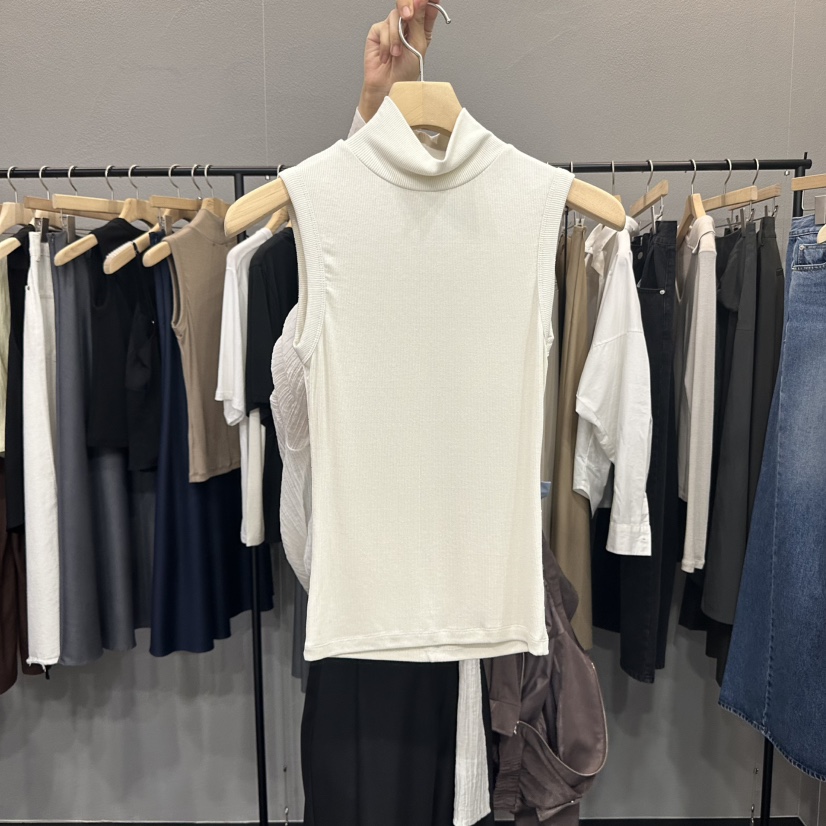 FLAMME TOIT東大門㊣實拍女裝新品休閑熱賣真品時尚吊帶背心FLAMME TOIT吊帶/背心