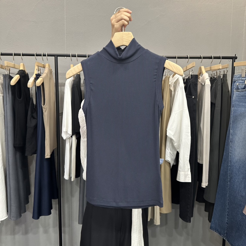 FLAMME TOIT東大門㊣實拍女裝新品休閑熱賣真品時尚吊帶背心FLAMME TOIT吊帶/背心圖色2
