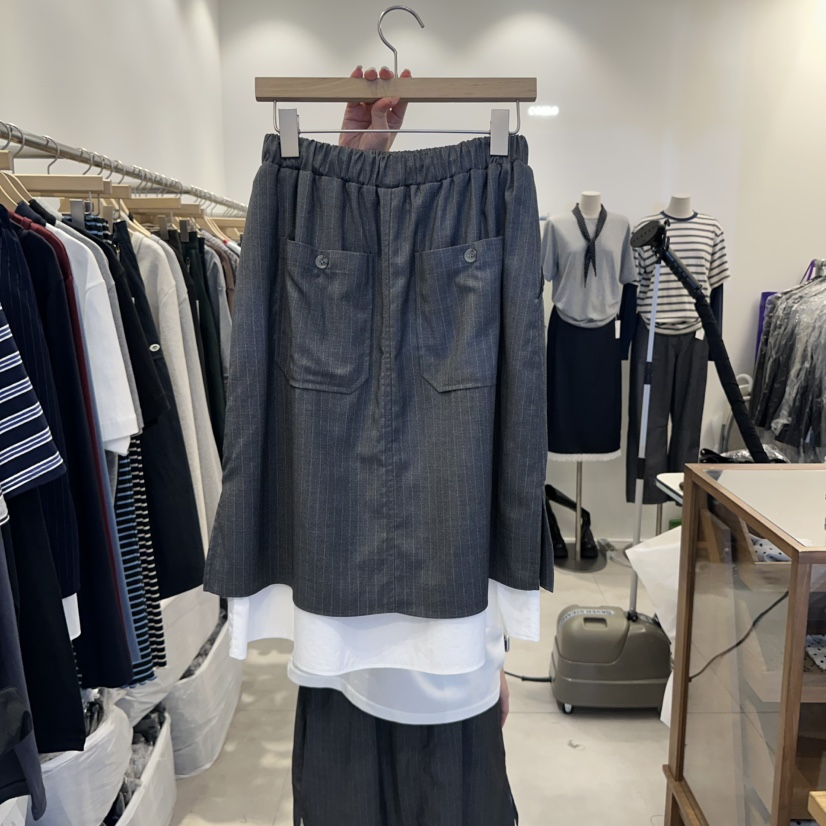 TAN&amp;COMO韓國直郵㊣女裝新款熱賣休閑25秋冬半身裙中短裙tan-COMO半身裙/中短裙