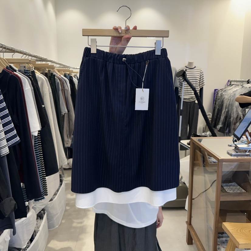 TAN&amp;COMO韓國直郵㊣女裝新款熱賣休閑25秋冬半身裙中短裙tan-COMO半身裙/中短裙圖色1