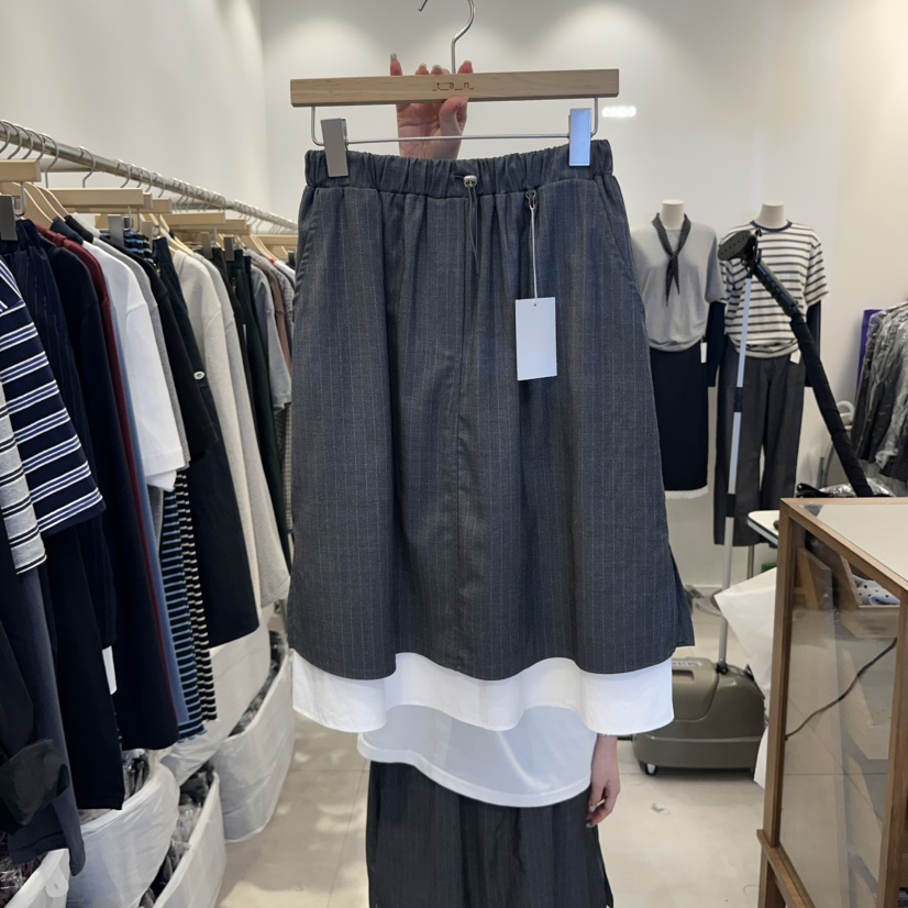 TAN&amp;COMO韓國直郵㊣女裝新款熱賣休閑25秋冬半身裙中短裙tan-COMO半身裙/中短裙圖色2