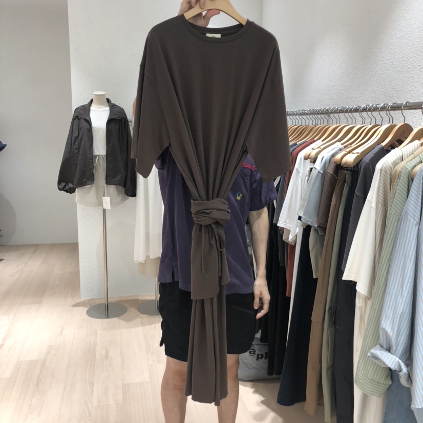 EPIC-S韓國代購㊣女士新款真品25秋冬人氣休閑連衣裙含絲巾EPIC-S連衣裙