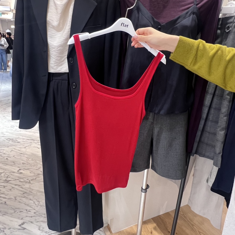 FLAT東大門㊣直郵女裝新品休閑時尚推薦職業25秋冬吊帶背心FLAT吊帶/背心圖色2
