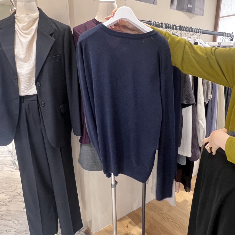 FLAT東大門㊣實拍女士新品25秋冬時尚休閑人氣推薦真品針織衫FLAT針織衫