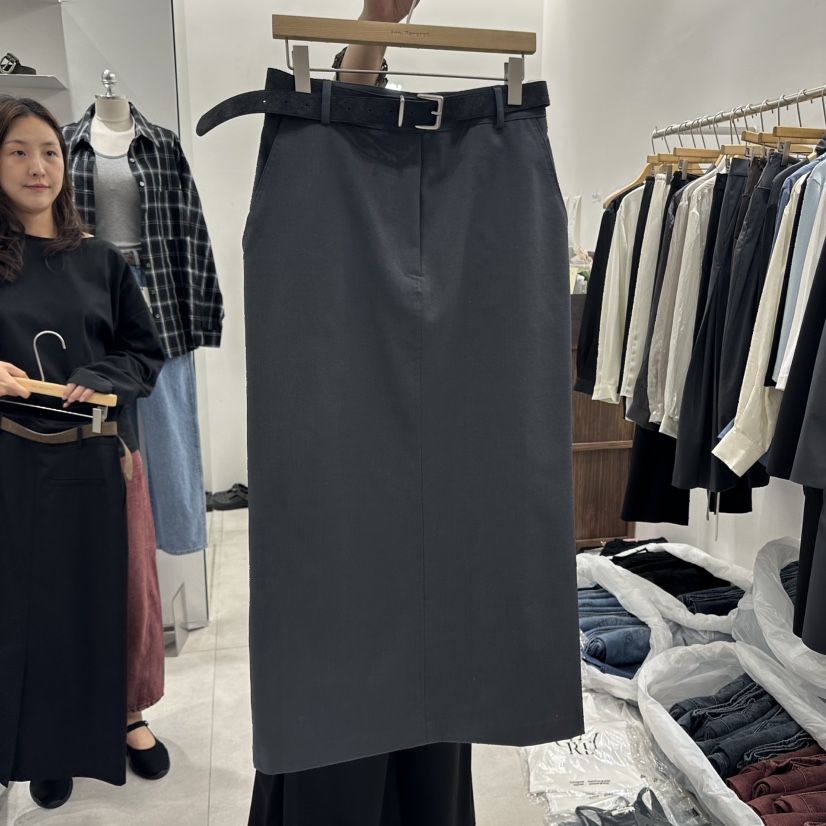ANN MARGRET韓國直郵㊣女裝新品時尚長裙不含腰帶GRETA.Y長裙圖色1