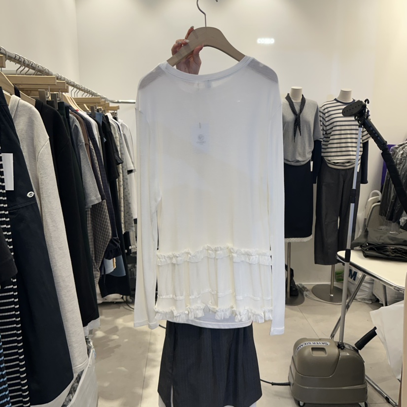 TAN&amp;COMO東大門㊣直郵女士新品職業時尚休閑熱賣長袖T恤tan-COMO長袖T恤
