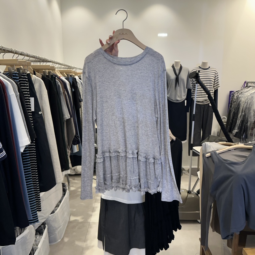 TAN&amp;COMO東大門㊣直郵女士新品職業時尚休閑熱賣長袖T恤tan-COMO長袖T恤圖色1