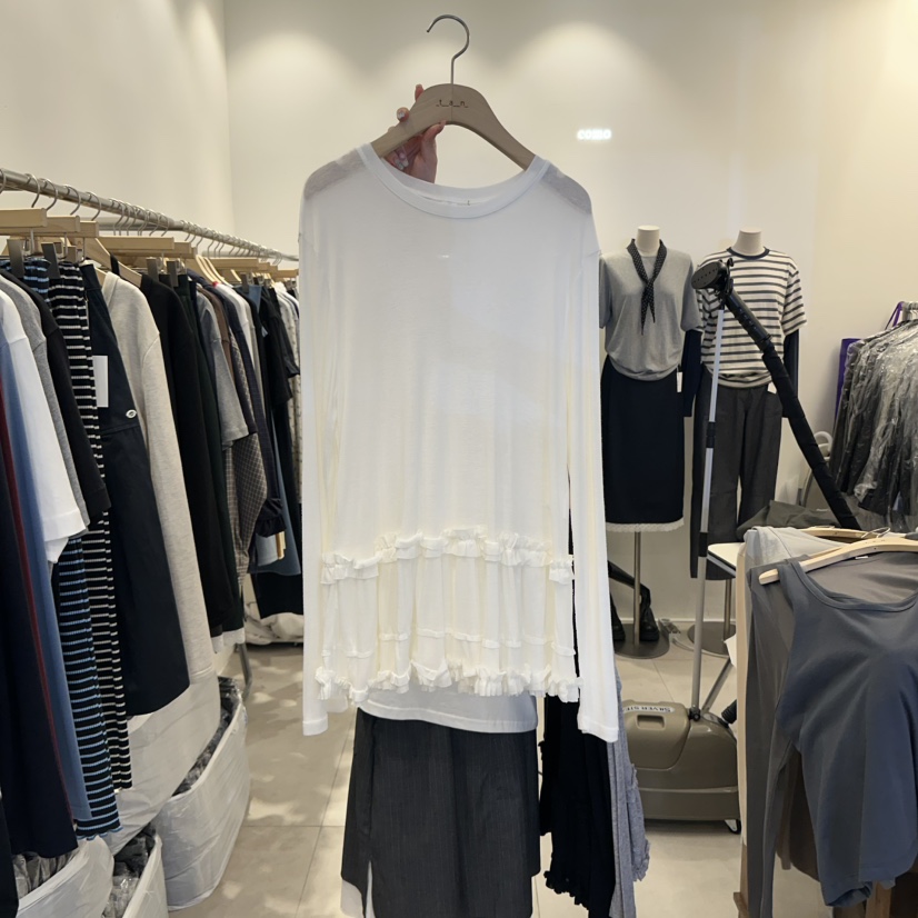 TAN&amp;COMO東大門㊣直郵女士新品職業時尚休閑熱賣長袖T恤tan-COMO長袖T恤圖色3