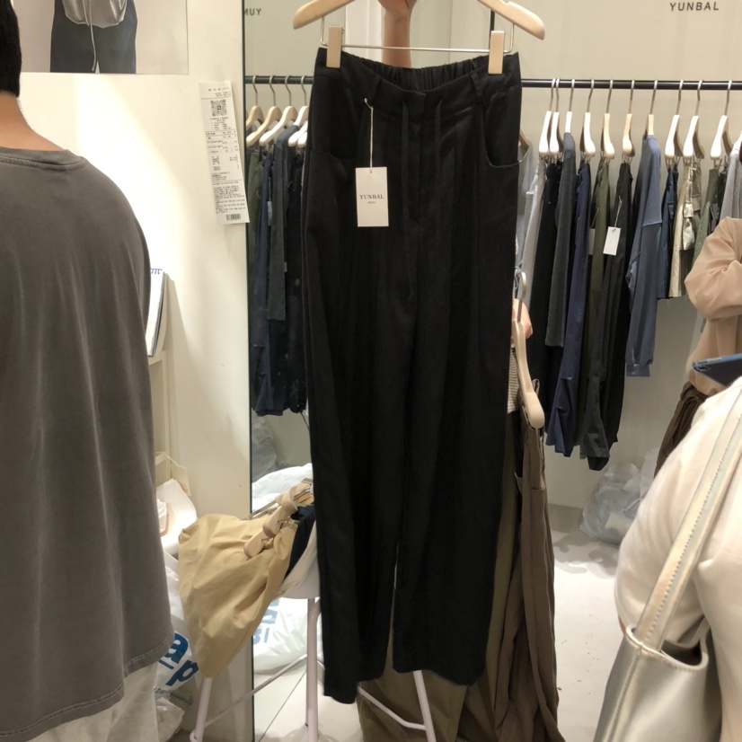 YUNBAL韓國代購㊣女裝新款25秋冬熱賣人氣休閑職業時尚休閑褲YUNBAL休閑褲圖色2