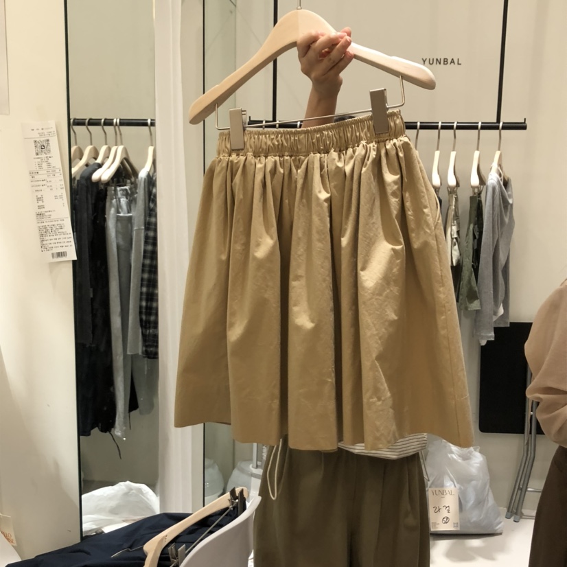 YUNBAL韓國代購㊣女士新品職業休閑25秋冬人氣真品熱賣短裙YUNBAL短裙