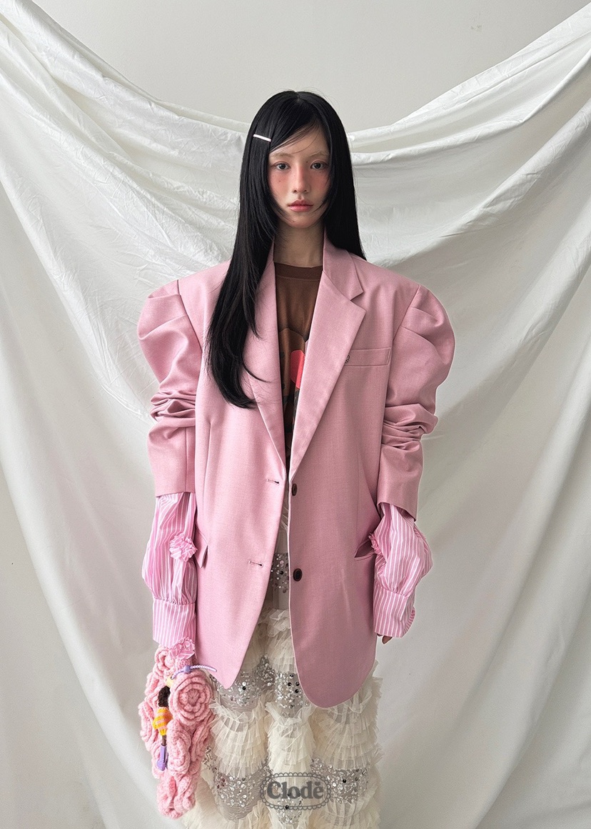 CLODE韓國直郵㊣女士新品人氣真品時尚25秋冬職業熱賣推薦夾克CLODE夾克圖色1