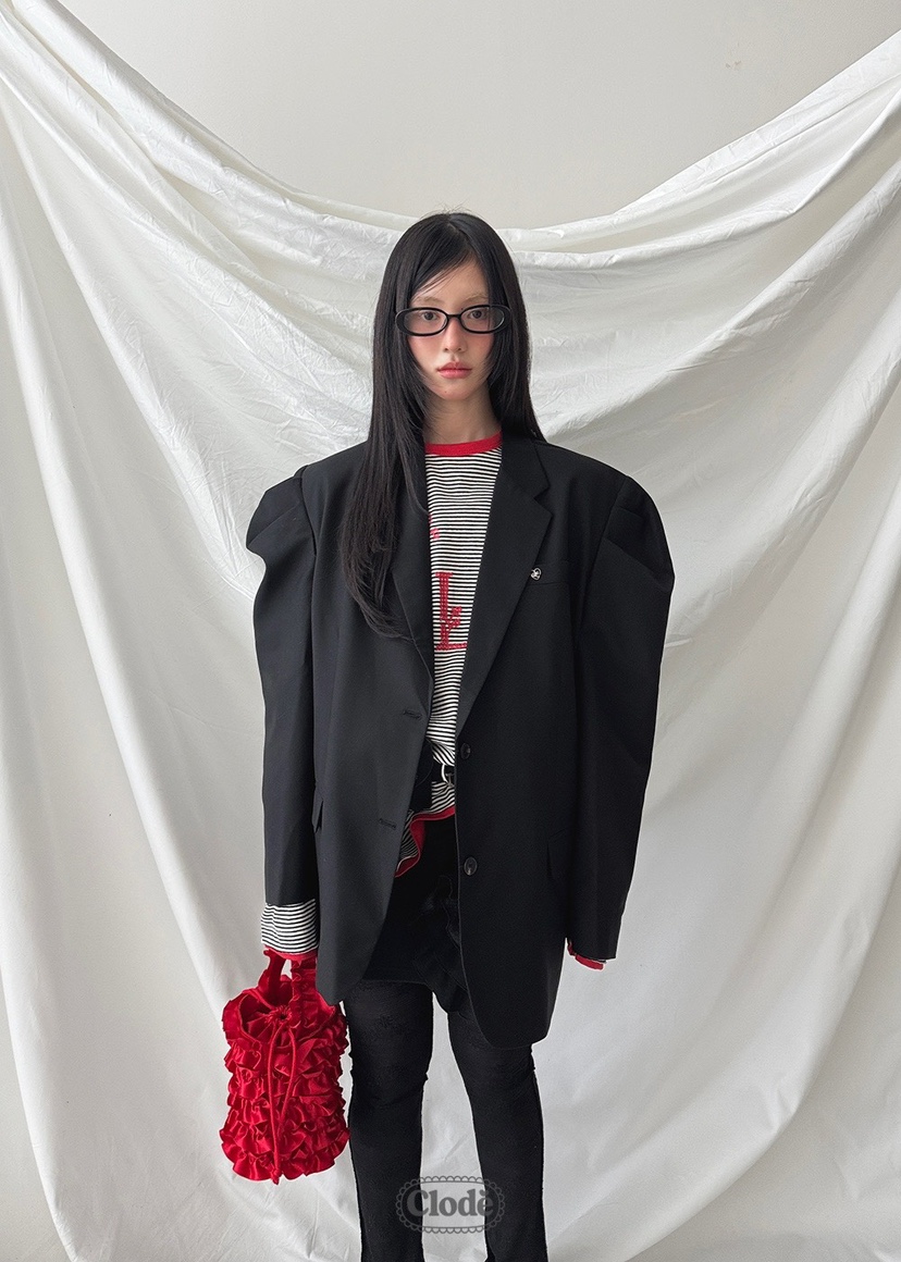 CLODE韓國直郵㊣女士新品人氣真品時尚25秋冬職業熱賣推薦夾克CLODE夾克圖色2
